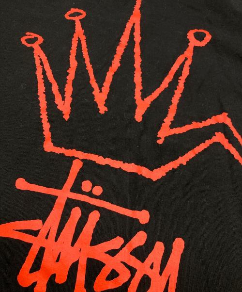 stussy（ステューシー）stussy (ステューシー) クラウンプリントTシャツ ブラック サイズ:	SIZE Mの古着・服飾アイテム