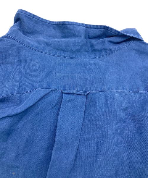 POLO RALPH LAUREN（ポロ・ラルフローレン）POLO RALPH LAUREN (ポロ・ラルフローレン) リネンシルクオープンカラーシャツ ブルー サイズ:	SIZE 2XLの古着・服飾アイテム