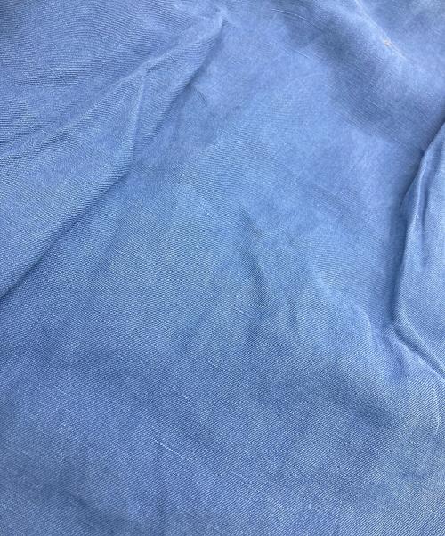 POLO RALPH LAUREN（ポロ・ラルフローレン）POLO RALPH LAUREN (ポロ・ラルフローレン) リネンシルクオープンカラーシャツ ブルー サイズ:	SIZE 2XLの古着・服飾アイテム