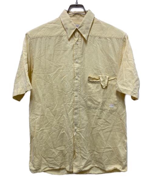 OLD GUCCI（グッチ）OLD GUCCI (グッチ) ポケットワンポイントロゴシャツ イエロー サイズ:38の古着・服飾アイテム