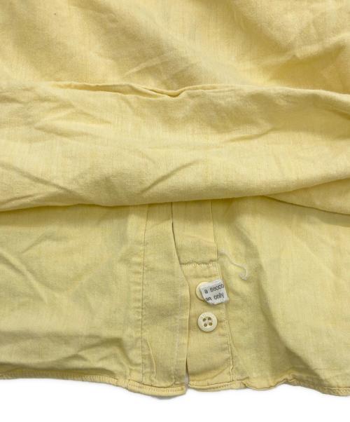 OLD GUCCI（グッチ）OLD GUCCI (グッチ) ポケットワンポイントロゴシャツ イエロー サイズ:38の古着・服飾アイテム