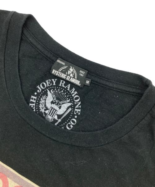 Hysteric Glamour（ヒステリックグラマー）Hysteric Glamour (ヒステリックグラマー) JOEY RAMONE プリントTシャツ ブラック サイズ:Mの古着・服飾アイテム