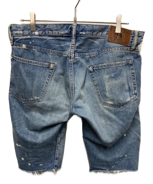 Hysteric Glamour（ヒステリックグラマー）Hysteric Glamour (ヒステリックグラマー) スタッズデニムショーツ インディゴ サイズ:34の古着・服飾アイテム