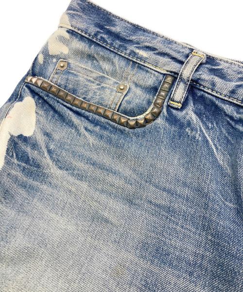 Hysteric Glamour（ヒステリックグラマー）Hysteric Glamour (ヒステリックグラマー) スタッズデニムショーツ インディゴ サイズ:34の古着・服飾アイテム