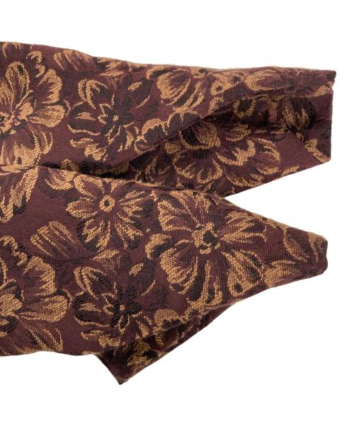 MMormal（モーマル）MMormal (モーマル) フラワーフリルワンピース ブラウン サイズ:Fの古着・服飾アイテム