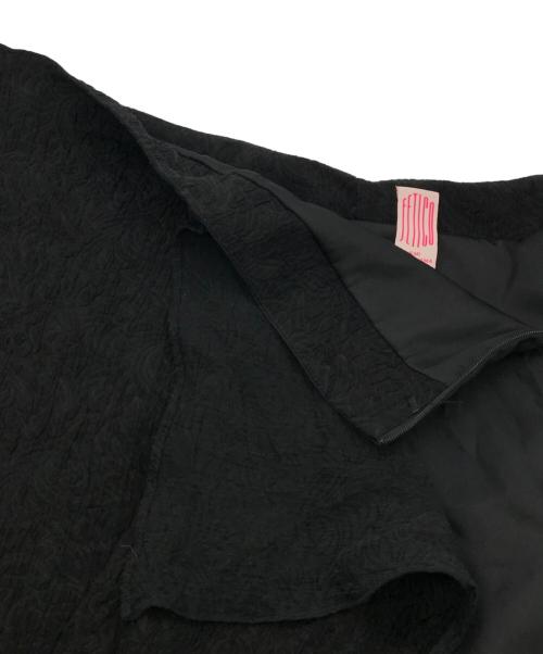 FETICO（フェティコ）FETICO (フェティコ) Botanical Jacquard Ruffle Skirt ブラック サイズ:1の古着・服飾アイテム