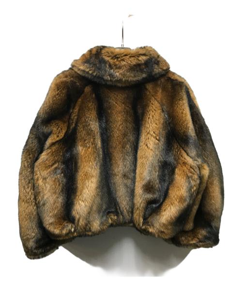 LEINWANDE（ラインヴァンド）LEINWANDE (ラインヴァンド) Faux-fur Jacket/フェイクファージャケット ブラウン サイズ:Fの古着・服飾アイテム