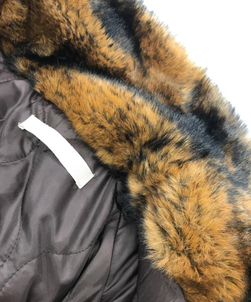 LEINWANDE（ラインヴァンド）LEINWANDE (ラインヴァンド) Faux-fur Jacket/フェイクファージャケット ブラウン サイズ:Fの古着・服飾アイテム