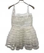 Honey mi Honeyハニーミーハニー）の古着「tulle frill camisole」｜ホワイト