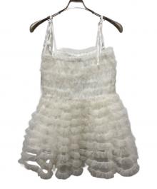 Honey mi Honey（ハニーミーハニー）の古着「tulle frill camisole」｜ホワイト