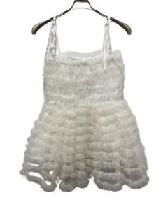 中古・古着通販】Chika Kisada (チカ キサダ) Tulle Tank top ベージュ