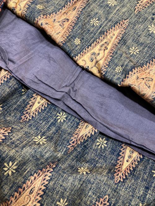 CASA FLINE（カーサフライン）CASA FLINE (カーサフライン) タイバティックドレス オレンジ×ブラック サイズ:Freeの古着・服飾アイテム