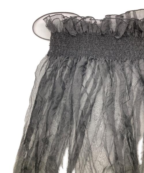 LEINWANDE（ラインヴァンド）LEINWANDE (ラインヴァンド) Recycle Organdy Pleats Dress/リサイクルオーガンジープリーツドレス ブラック サイズ:FREEの古着・服飾アイテム