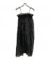 LEINWANDE（ラインヴァンド）の古着「Recycle Organdy Pleats Dress/リサイクルオーガンジープリーツドレス」｜ブラック