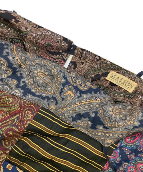 MALION VINTAGE（マリオンヴィンテージ）MALION VINTAGE (マリオンヴィンテージ) パッチワークキャミソールワンピース ネイビー サイズ:Freeの古着・服飾アイテム