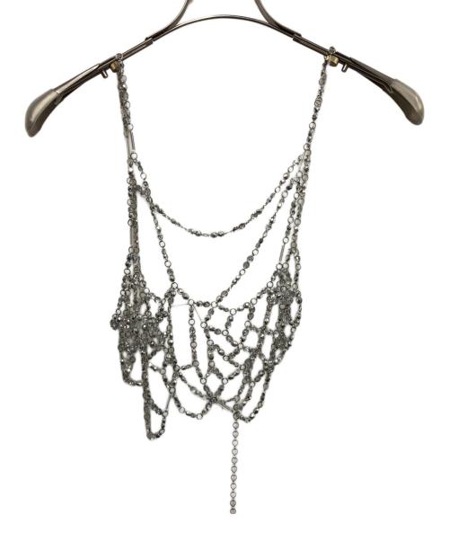 MURAL（ミューラル）MURAL (ミューラル) ビーズビスチェ シルバー サイズ:-の古着・服飾アイテム