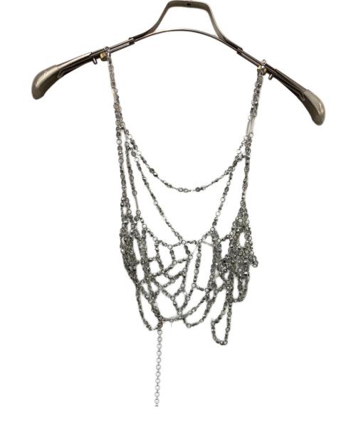 MURAL（ミューラル）MURAL (ミューラル) ビーズビスチェ シルバー サイズ:-の古着・服飾アイテム