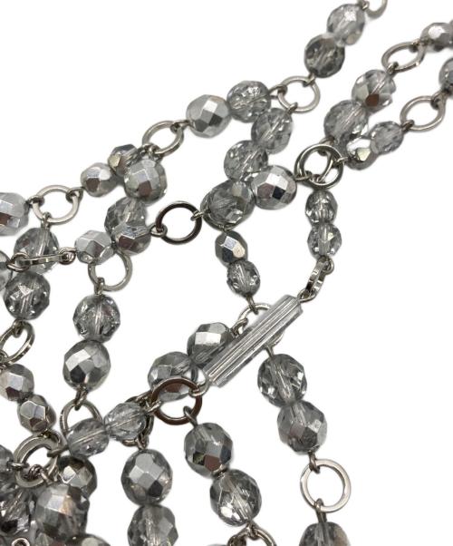 MURAL（ミューラル）MURAL (ミューラル) ビーズビスチェ シルバー サイズ:-の古着・服飾アイテム