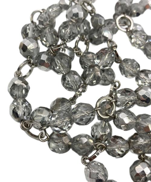 MURAL（ミューラル）MURAL (ミューラル) ビーズビスチェ シルバー サイズ:-の古着・服飾アイテム