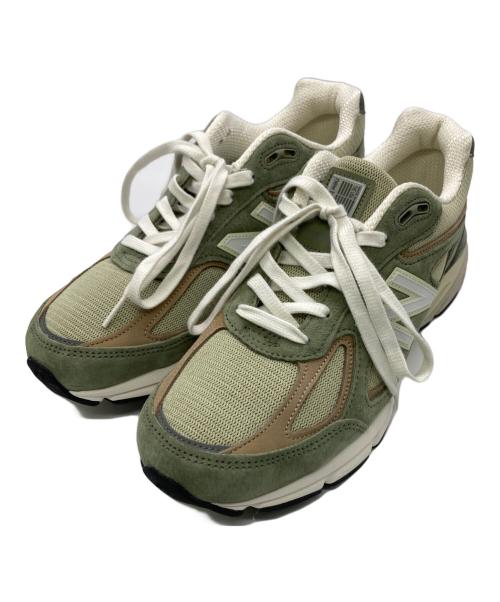NEW BALANCE（ニューバランス）NEW BALANCE (ニューバランス) 990V4 ローカットスニーカー グリーン サイズ: US9 1/2(27.5)の古着・服飾アイテム