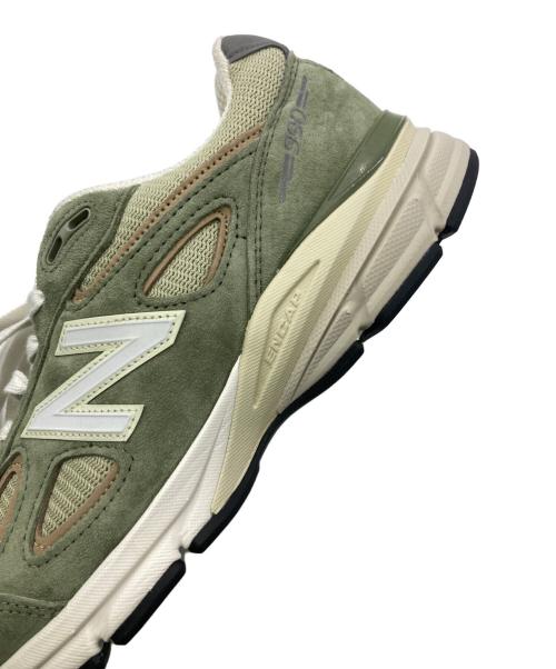 NEW BALANCE（ニューバランス）NEW BALANCE (ニューバランス) 990V4 ローカットスニーカー グリーン サイズ: US9 1/2(27.5)の古着・服飾アイテム
