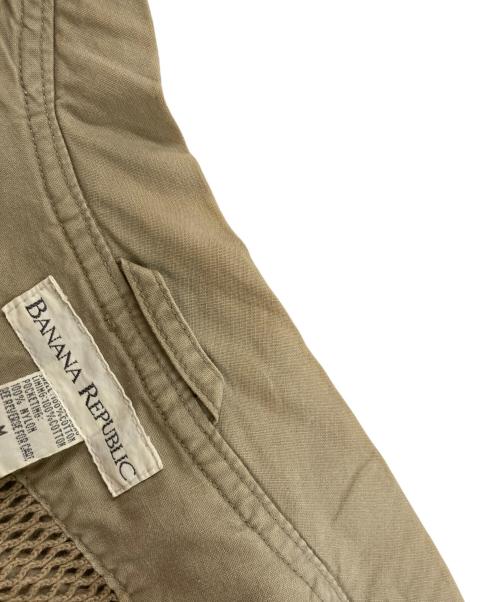 BANANA REPUBLIC（バナナリパブリック）BANANA REPUBLIC (バナナリパブリック) 90Sサファリベスト ベージュ サイズ:Mの古着・服飾アイテム