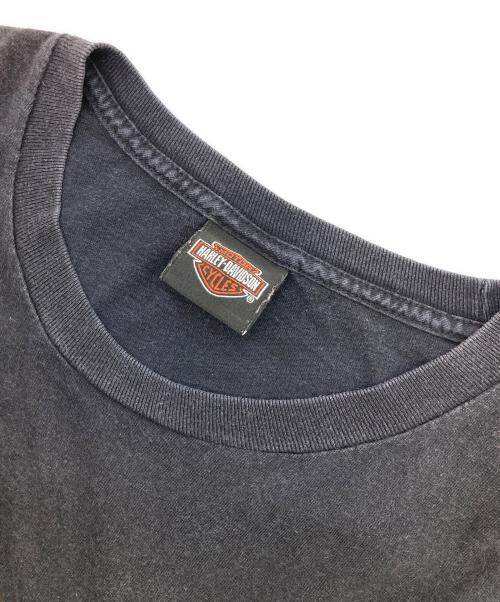 HARLEY-DAVIDSON（ハーレーダビッドソン）HARLEY-DAVIDSON (ハーレーダビッドソン) 両面スカルプリントTシャツ ブラック サイズ:2XLの古着・服飾アイテム