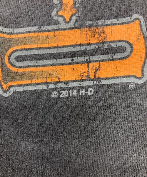 HARLEY-DAVIDSON（ハーレーダビッドソン）HARLEY-DAVIDSON (ハーレーダビッドソン) 両面スカルプリントTシャツ ブラック サイズ:2XLの古着・服飾アイテム