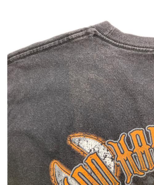 HARLEY-DAVIDSON（ハーレーダビッドソン）HARLEY-DAVIDSON (ハーレーダビッドソン) 両面スカルプリントTシャツ ブラック サイズ:2XLの古着・服飾アイテム