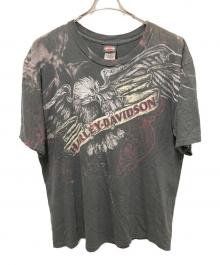HARLEY-DAVIDSON（ハーレーダビッドソン）の古着「ホークスプリントTEE」｜ブラック