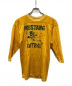 Championチャンピオン）の古着「70Sフットボールシャツ」｜イエロー