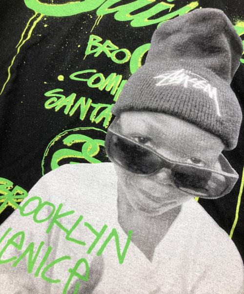 stussy（ステューシー）stussy (ステューシー) キッズフォトプリントTシャツ ブラック サイズ:SIZE Mの古着・服飾アイテム
