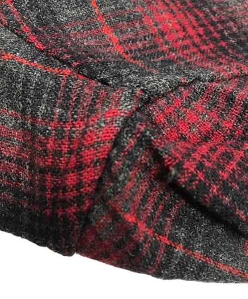 PENDLETON（ペンドルトン）PENDLETON (ペンドルトン) 50Sウールカバーオールジャケット グレー×レッド サイズ:Mの古着・服飾アイテム
