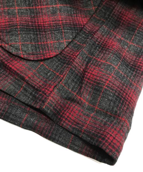 PENDLETON（ペンドルトン）PENDLETON (ペンドルトン) 50Sウールカバーオールジャケット グレー×レッド サイズ:Mの古着・服飾アイテム