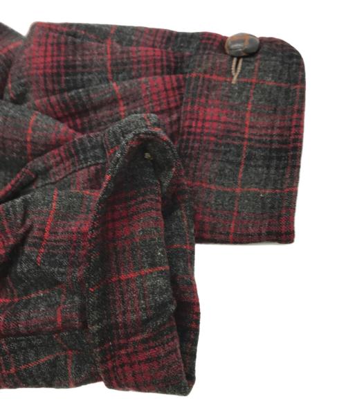 PENDLETON（ペンドルトン）PENDLETON (ペンドルトン) 50Sウールカバーオールジャケット グレー×レッド サイズ:Mの古着・服飾アイテム