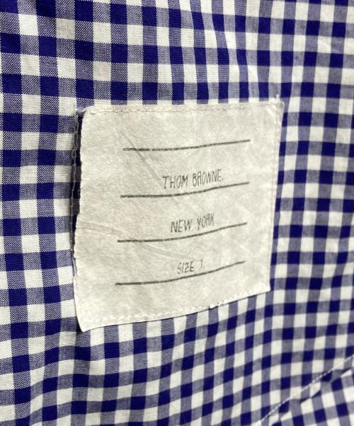 Thom Browne（トムブラウン）Thom Browne (トムブラウン) ギンガムチェックシャツ/gingham check shirt ネイビー サイズ:1の古着・服飾アイテム