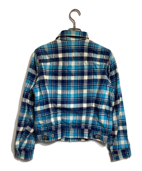 JUNYA WATANABE COMME des GARCONS MAN PINK（ジュンヤワタナベ コムデギャルソンマン ピンク）JUNYA WATANABE COMME des GARCONS MAN PINK (ジュンヤワタナベ コムデギャルソンマン ピンク) チェックトラッカージャケット スカイブルー サイズ:Mの古着・服飾アイテム