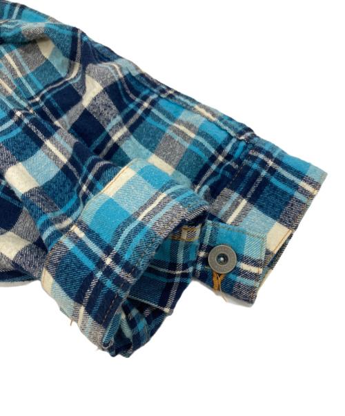 JUNYA WATANABE COMME des GARCONS MAN PINK（ジュンヤワタナベ コムデギャルソンマン ピンク）JUNYA WATANABE COMME des GARCONS MAN PINK (ジュンヤワタナベ コムデギャルソンマン ピンク) チェックトラッカージャケット スカイブルー サイズ:Mの古着・服飾アイテム