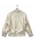 fallett (ファレット) Topstitch Vegan Leather Padded Blouson Ivory / エコレザージャケット ホワイト サイズ:記載なし：5000円