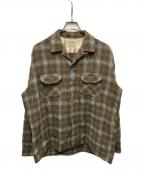 kentfieldケントフィールド）の古着「ウールループカラーシャツ」｜ブラウン