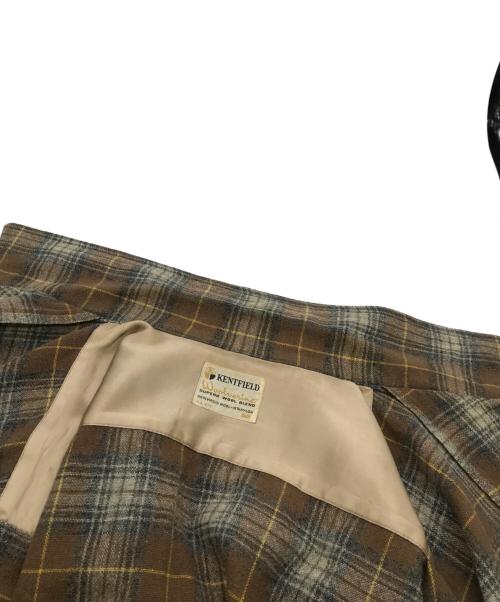 kentfield（ケントフィールド）kentfield (ケントフィールド) ウールループカラーシャツ ブラウン サイズ:Lの古着・服飾アイテム