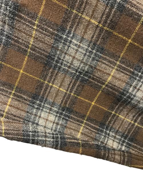 kentfield（ケントフィールド）kentfield (ケントフィールド) ウールループカラーシャツ ブラウン サイズ:Lの古着・服飾アイテム