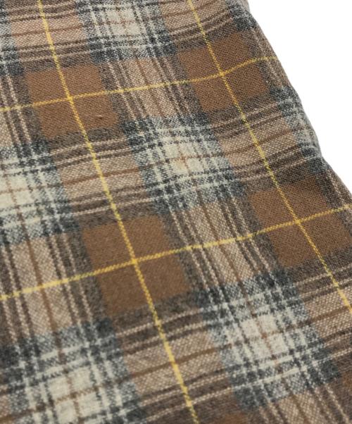 kentfield（ケントフィールド）kentfield (ケントフィールド) ウールループカラーシャツ ブラウン サイズ:Lの古着・服飾アイテム