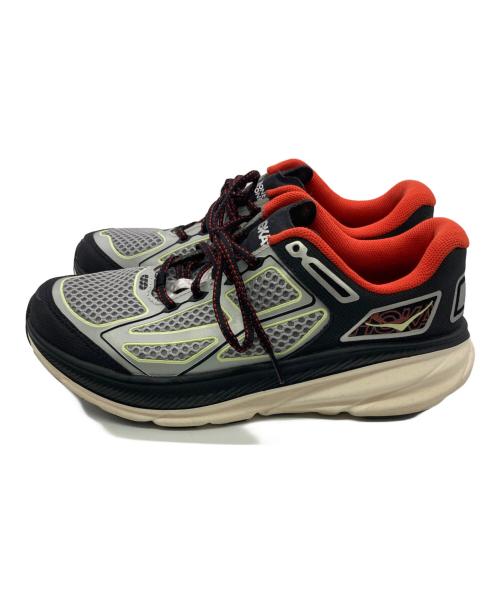 HOKAONEONE（ホカオネオネ）HOKAONEONE (ホカオネオネ) CLIFTON ONE9 グレー×ブラック サイズ:US8.5（26.5）の古着・服飾アイテム