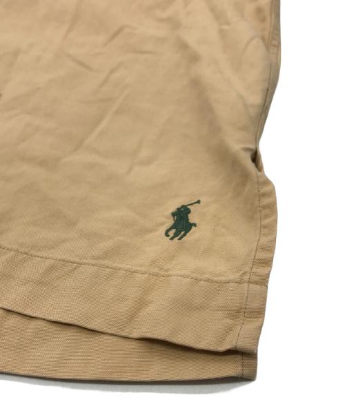 POLO RALPH LAUREN（ポロ・ラルフローレン）POLO RALPH LAUREN (ポロ・ラルフローレン) 90s コットンシルクオープンカラーシャツ ベージュ サイズ:Ⅼの古着・服飾アイテム