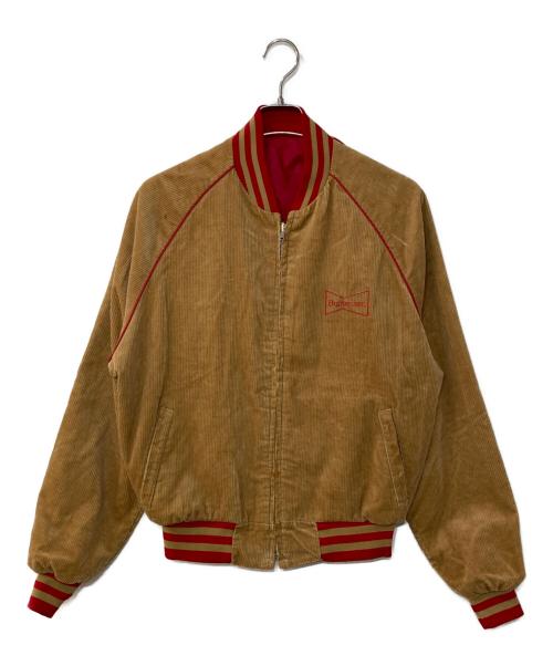 USED（ユーズド）USED (ユーズド) Budweiser. 企業ロゴリバーシブルジャケット ブラウン サイズ:LARGEの古着・服飾アイテム