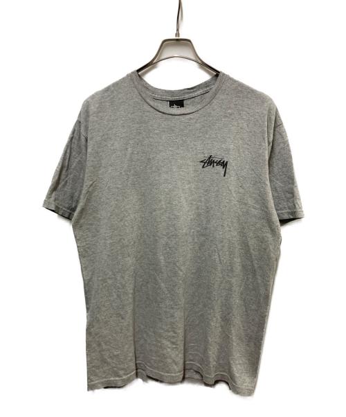 stussy（ステューシー）stussy (ステューシー) ヒッピープリントTシャツ グレー サイズ:Mの古着・服飾アイテム