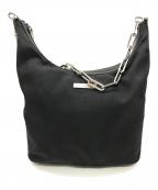 GUCCIグッチ）の古着「チェーンワンショルダーバッグ」｜ブラック