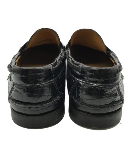 PARABOOT（パラブーツ）PARABOOT (パラブーツ) BEAMS (ビームス) CORSICA クロコ ブラック サイズ:7 1/2の古着・服飾アイテム