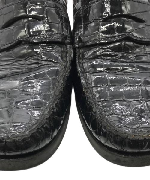 PARABOOT（パラブーツ）PARABOOT (パラブーツ) BEAMS (ビームス) CORSICA クロコ ブラック サイズ:7 1/2の古着・服飾アイテム